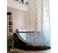 Promo Stripes Black Shower Curtain 180x200cm with incl. DV Rings. 100% PEVA