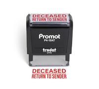 Promot Deceased - Return to Sender Self Inking Rubber Stamp