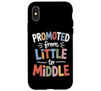 Promoted From Little To Middle Back To School Students Kids Case for iPhone X/XS