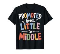 Promoted From Little To Middle Back To School Students Kids T-Shirt