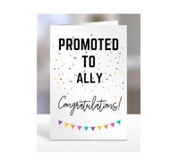 Promoted to Ally card, gifts for men, women, him, her, female, male, presents for Christmas, new, congratulations, A5-171_11