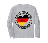 Promoted to Aunt Best German Aunt World's Okayest Aunt Ever Long Sleeve T-Shirt