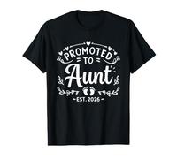 Promoted to Aunt Est. 2026 Pregnancy Announcement Value Graphic T-Shirt