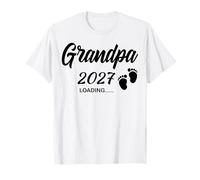 Promoted to Be Grandpa 2027 Loading Baby Announcement T-Shirt