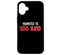 Promoted To Big Bro Strawberry First Birthday Family Party Case for iPhone 16 Plus
