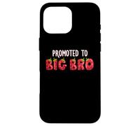 Promoted To Big Bro Strawberry First Birthday Family Party Case for iPhone 16 Pro Max