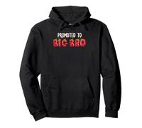 Promoted To Big Bro Strawberry First Birthday Family Party Pullover Hoodie