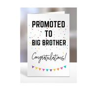 Promoted to Big Brother card, gifts for men, women, him, her, female, male, presents for Christmas, new, congratulations, A5-171_20