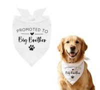 Promoted to Big Brother Dog Bandana Baby Announcement Pet Triangle Scarf
