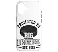 Promoted To Big Brother Est 2026 Hockey Player Case for iPhone 16