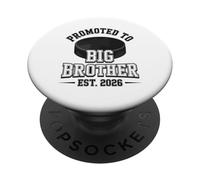 Promoted To Big Brother Est 2026 Hockey Player PopSockets Adhesive PopGrip