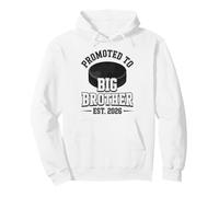 Promoted To Big Brother Est 2026 Hockey Player Pullover Hoodie