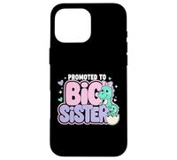 Promoted To Big Sister 2026 Dinosaur Lover Case for iPhone 16 Pro Max