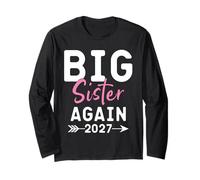 Promoted To Big Sister Again 2027, Big Sister Again 2027 Long Sleeve T-Shirt