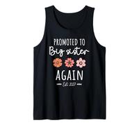 Promoted to Big Sister Again Est 2027 Second Time Big Sister Tank Top
