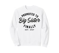 Promoted To Big Sister Finally 2027 Baby Announcement Sweatshirt