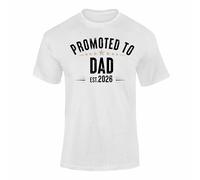 Promoted to Dad 2026 T Shirt New Dad Announcement Gift for Men 1WM