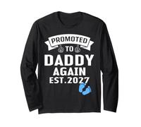 Promoted to Dad Again 2027 It's A Boy Pregnancy Announcement Long Sleeve T-Shirt