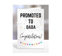 Promoted to Dada card, gifts for men, women, him, her, female, male, presents for Christmas, new, congratulations, A5-171_68