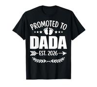 Promoted to Dada Est 2026 New Dad Pregnancy Announcement T-Shirt