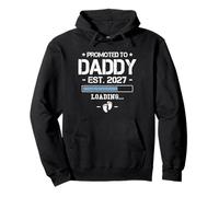 Promoted To Daddy 2027 New Dad Funny Pregnancy Announcement Pullover Hoodie