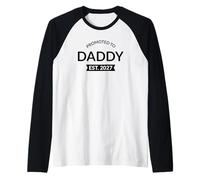 Promoted to Daddy 2027 Pregnancy Announcement New Dad Men Raglan Baseball Tee