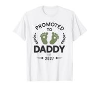 Promoted to Daddy 2027 Pregnancy Reveal New Dad T-Shirt