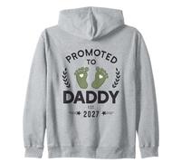 Promoted to Daddy 2027 Pregnancy Reveal New Dad Zip Hoodie