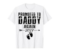 Promoted to Daddy Again 2027 Dad to Be Baby Announcement T-Shirt