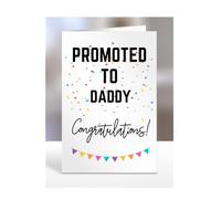 Promoted to Daddy card, gifts for men, women, him, her, female, male, presents for Christmas, new, congratulations, A5-171_69