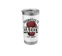 Promoted to Daddy Est 2026 Boxing Champion Stainless Steel Insulated Tumbler