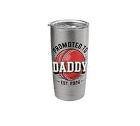 Promoted to Daddy Est 2026 New Cricket Dad Stainless Steel Insulated Tumbler