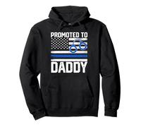 Promoted To Daddy Police Officer Law Enforcement New Dad Cop Pullover Hoodie