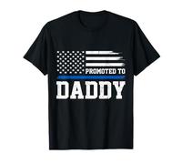 Promoted To Daddy Proud Police Officer Cops Fathers Day T-Shirt