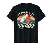 Promoted to Daddy Retro Reveal for Becoming a Dad T-Shirt