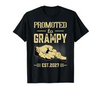 Promoted to Grampy to Be 2027 New Father Becoming A Dad T-Shirt