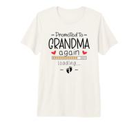 Promoted to Grandma Again 2027 2nd Time Grandparents to Be Premium T-Shirt
