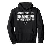 Promoted To Grandpa Est 2026 Grandfather Father's Day Men Pullover Hoodie