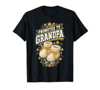 Promoted to Grandpa Est. 2027 Knitted Baby Booties T-Shirt