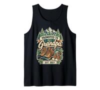 Promoted to Grandpa Est. 2027 Mountain Hiking Boots Tank Top