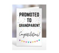 Promoted to Grandparent card, gifts for men, women, him, her, female, male, presents for Christmas, new, congratulations, A5-171_114