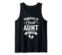 Promoted to Great Aunt Est 2026 Pregnancy Announcement Tank Top