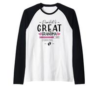 Promoted to Great Grandma 2027 First Time Great Grandparents Raglan Baseball Tee