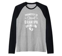 Promoted to Great Grandpa Est 2026 Pregnancy Announcement Raglan Baseball Tee