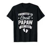 Promoted to Great Papaw Est 2026 Pregnancy Announcement T-Shirt