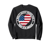Promoted To Grumpy American Granddad Worlds Okayest Grandpa Sweatshirt