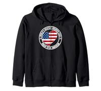 Promoted To Grumpy American Granddad Worlds Okayest Grandpa Zip Hoodie