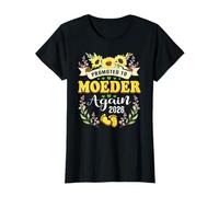 Promoted to Moeder Mom Again 2026 Sunflower Mommy Reveal T-Shirt