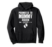 Promoted To Mommy Again 2027 Pregnancy Announcement Pullover Hoodie