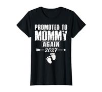 Promoted to Mommy Again 2027 Pregnancy Announcement T-Shirt
